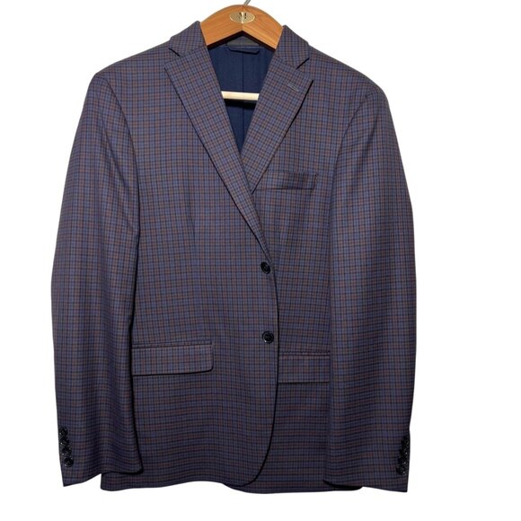 Indie Academia Professor Plaid Blazer Professor Preppy Teacher Grandpa Money 42R - Picture 1 of 8